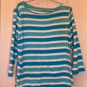Talbots Tee XL Women's 3/4 Length Sleeve Shirt